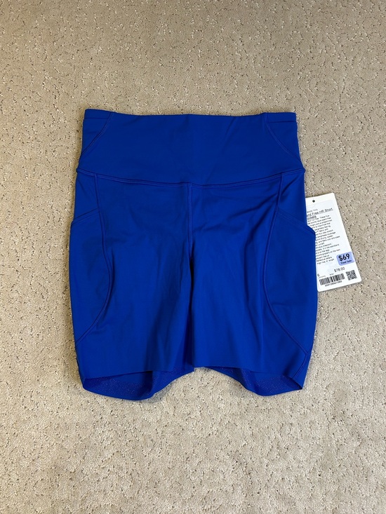 lululemon athletica Pants - NWT Lululemon Fast and Free HR Short 6” *Pockets in Beach Ball Blue Size 6